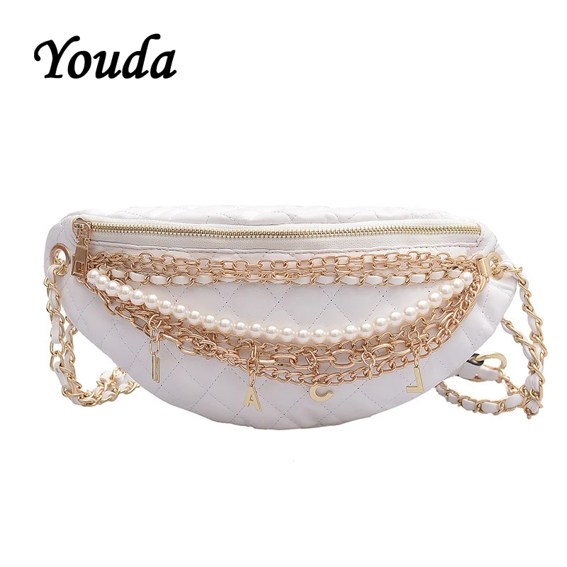 Youda/Модная женская сумка для мобильного телефона с цепочкой однотонная груди в