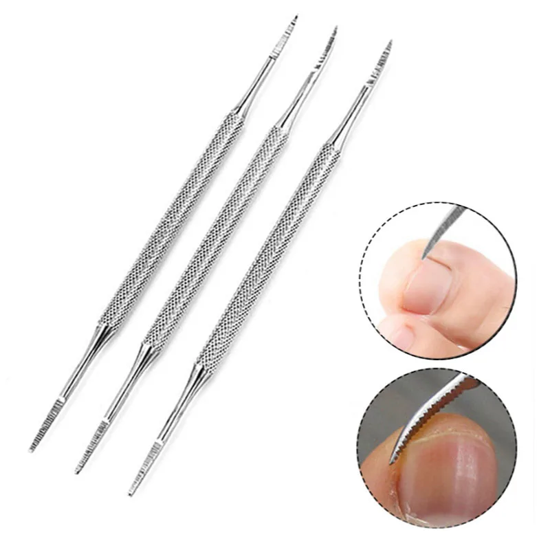 

Toe Nail File Foot Nail Care Hook Ingrown Double Ended Ingrown Toe Correction Lifter File Manicure Pedicure Toenails Clean Tool