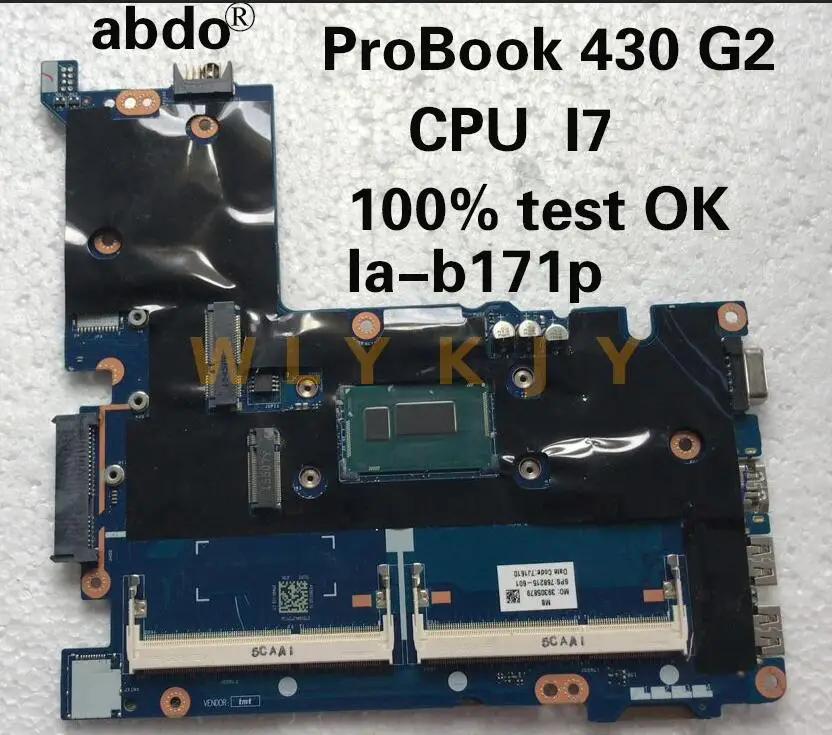Материнская плата для ноутбука HP ProBook 430 G2 la b171p I7 PM30 LA B171P 100% Test OK|Материнские платы