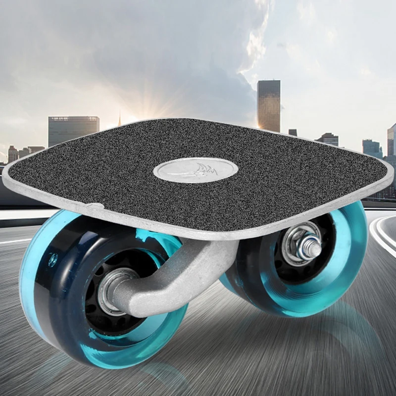 Портативные скейтборды Drift с антистатической пластиной, голубыми колесами с вспышкой света, колесами из ПУ-материала и подшипниками ABEC-7 608.