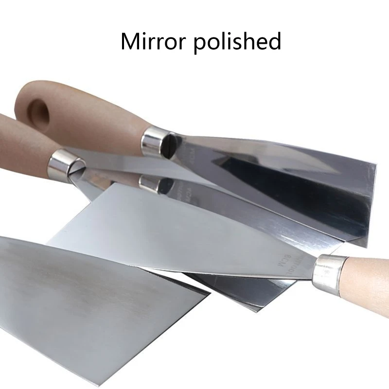 1/4pcs 4/6/8/10cm Putty Knife Scraper Blade Shovel Stainless Steel Wooden Handle Wall Paint Plastering Spatula Hand Tool