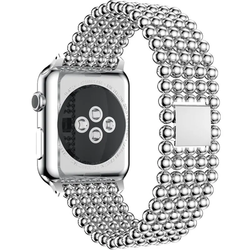 Ремешок из нержавеющей стали для Apple Watch ремешок 44 мм 40 мм iWatch ремешок 42 мм/38 мм Бабочка Пряжка металлический браслет Apple watch 5 4 3 2