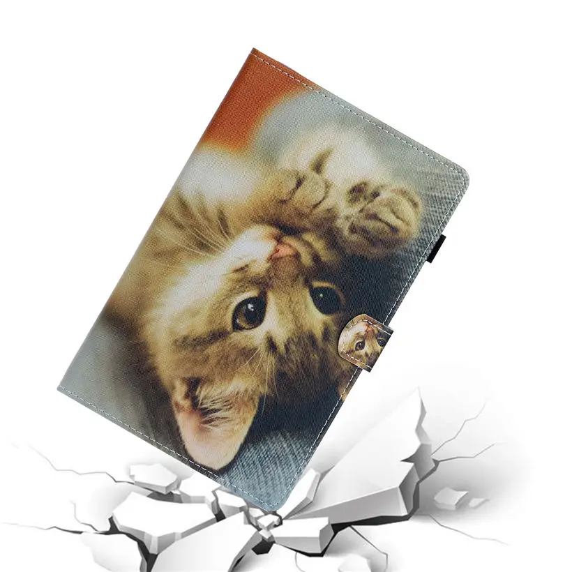 

SM-T720 Case For Samsung galaxy tab S5e 10.5 2019 T720 T725 SM-T725 Smart Cover Funda Tablet Fashion Cat Flip Stand Shell +Gift