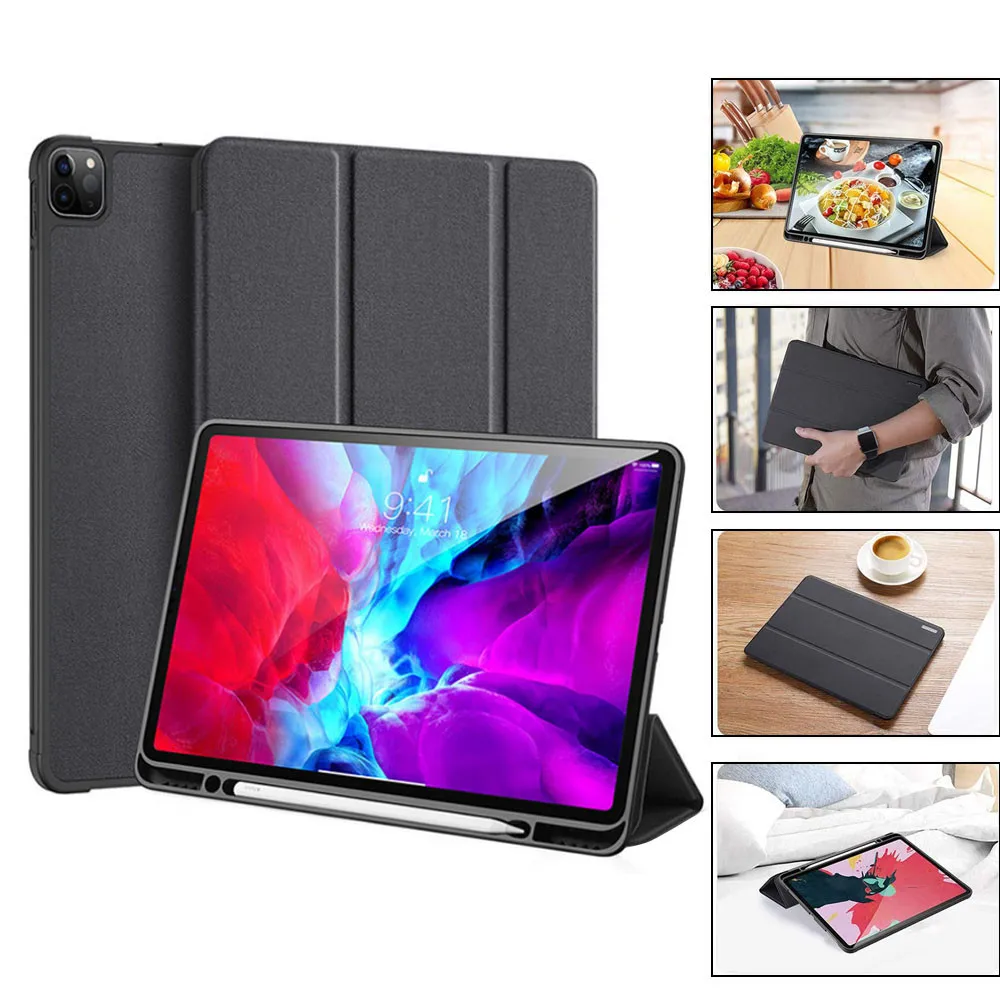 Смарт-чехол CARPRIE для iPad Pro 12 9 2020 чехол-подставка с держателем стилуса
