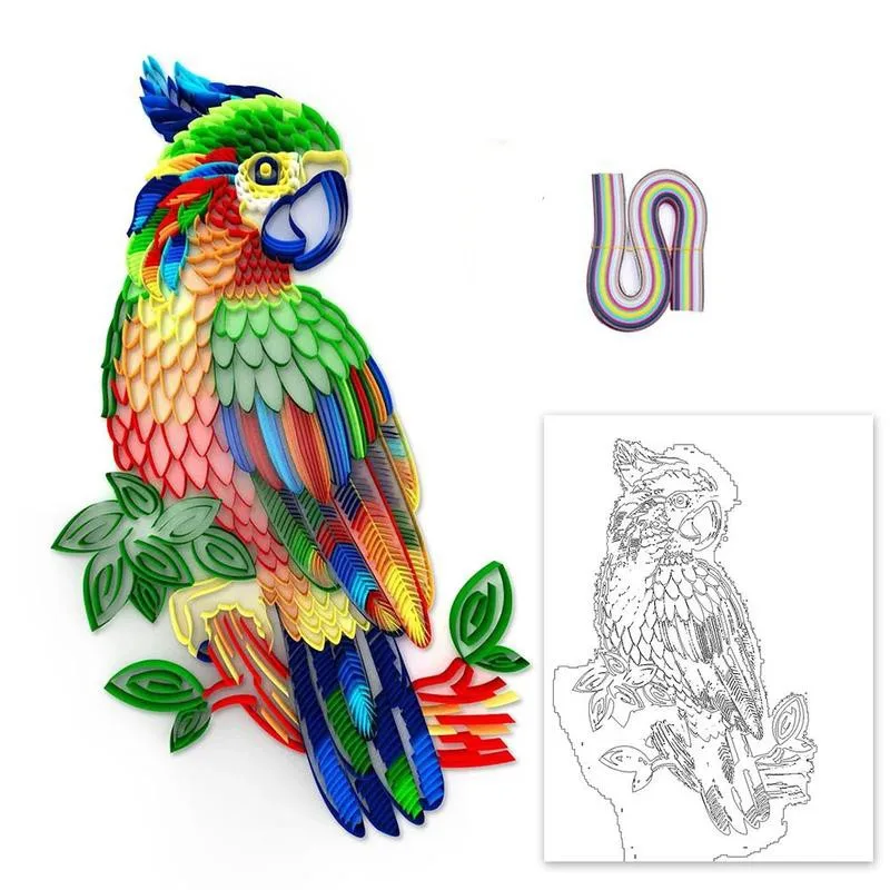 Бумага А4 сделай сам бумага для рисования с попугаями совами набор материалы