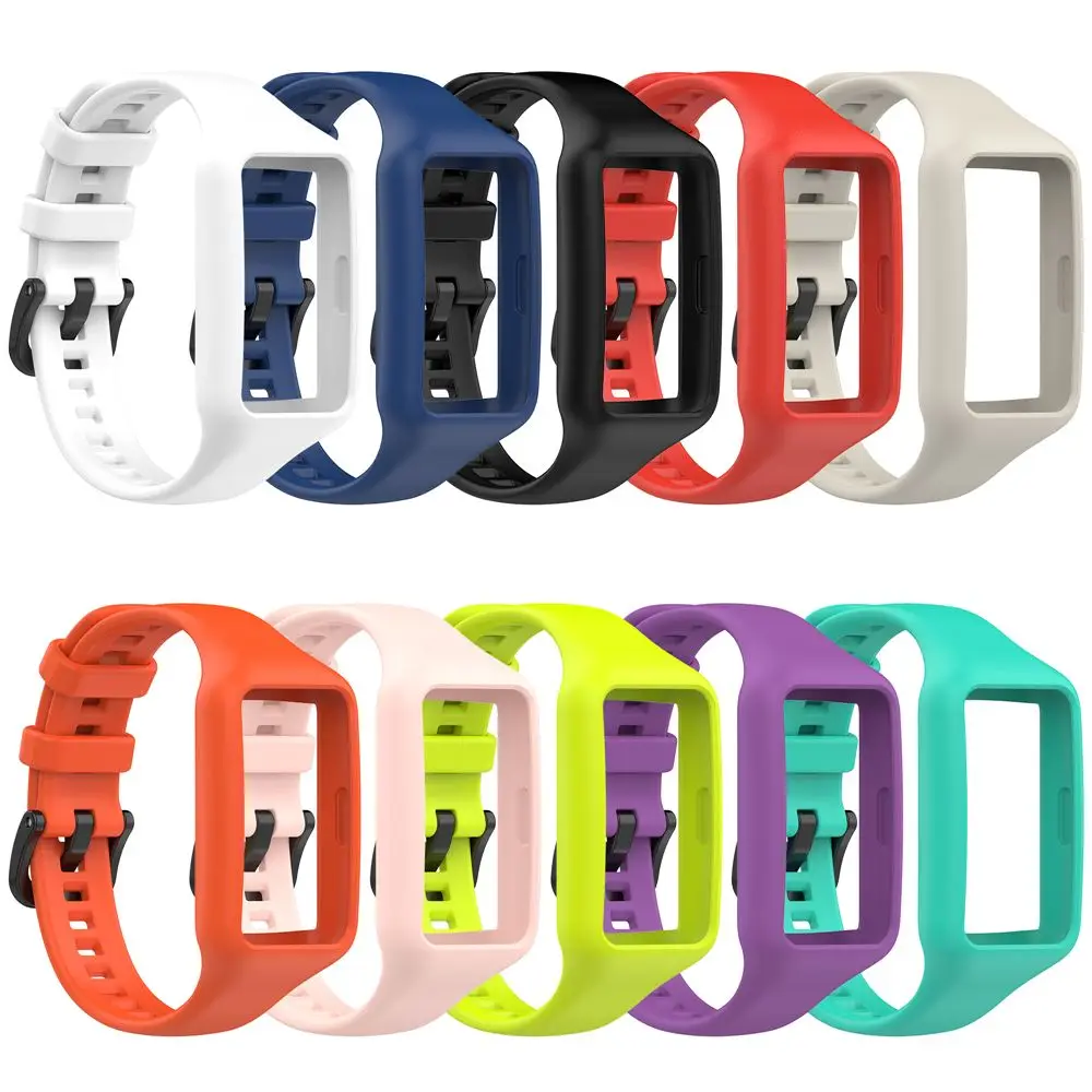 

Bracelet Screen Protector SmartWatch Bracelet Silicone Replacement Strap+Case For Huawei Band 6 Honor Band 6