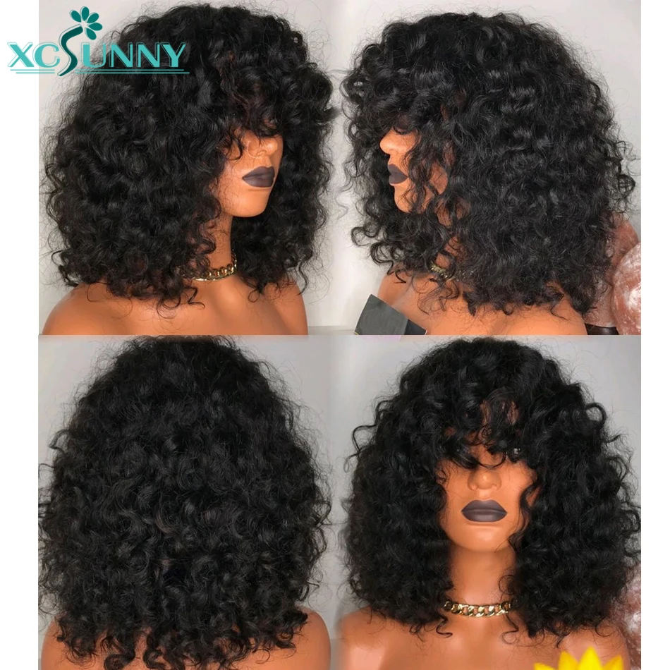 Плотность 200 парик из человеческих волос с верхней частью головы ручной работы