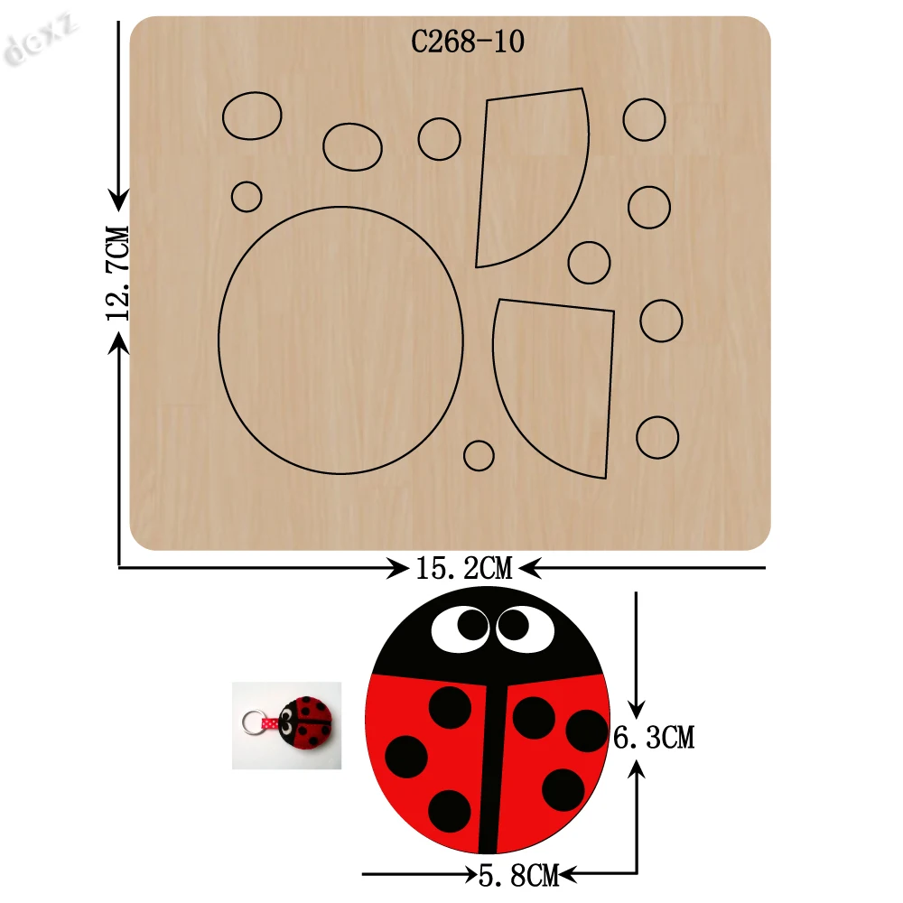 Новые деревянные штампы божья коровка для скрапбукинга|Вырубные штампы| |