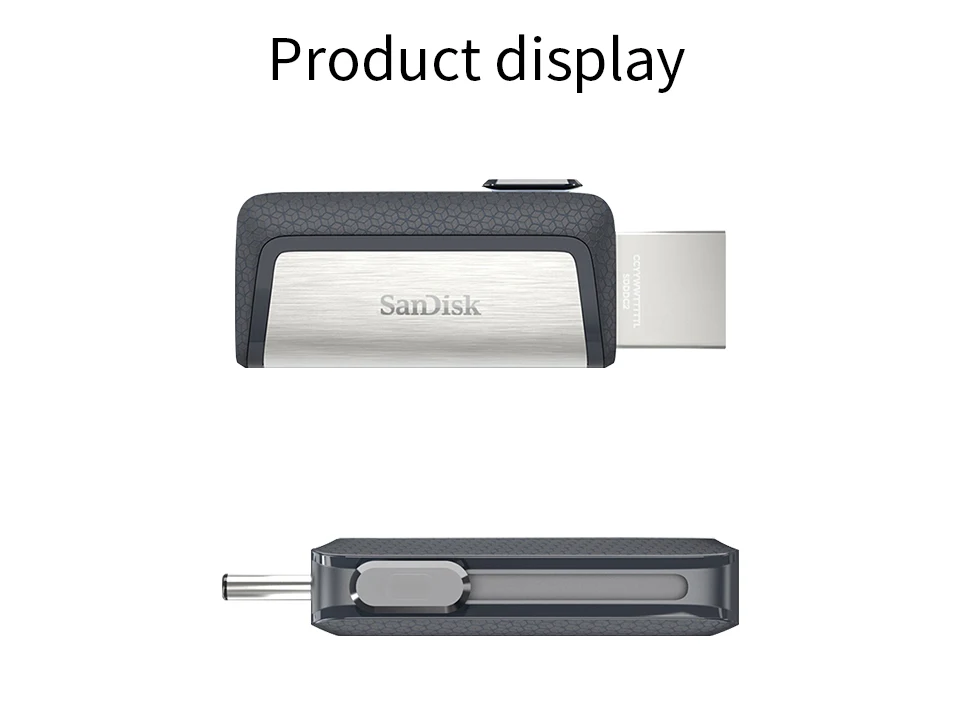 SanDisk SDDDC2 USB флэш-накопитель 128 ГБ 256 ГБ 64 ГБ 32 ГБ высокоскоростной тип-c USB 3,1 карта памяти двойной OTG флэш-накопитель 130 м/с флешки