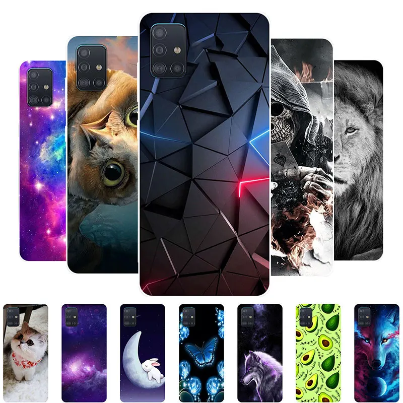 

For Samsung A51 Case Silicone Back Cover Phone Case For Samsung Galaxy A51 4G TPU Cool Funda for Samsung A71 A 51 Soft Cases