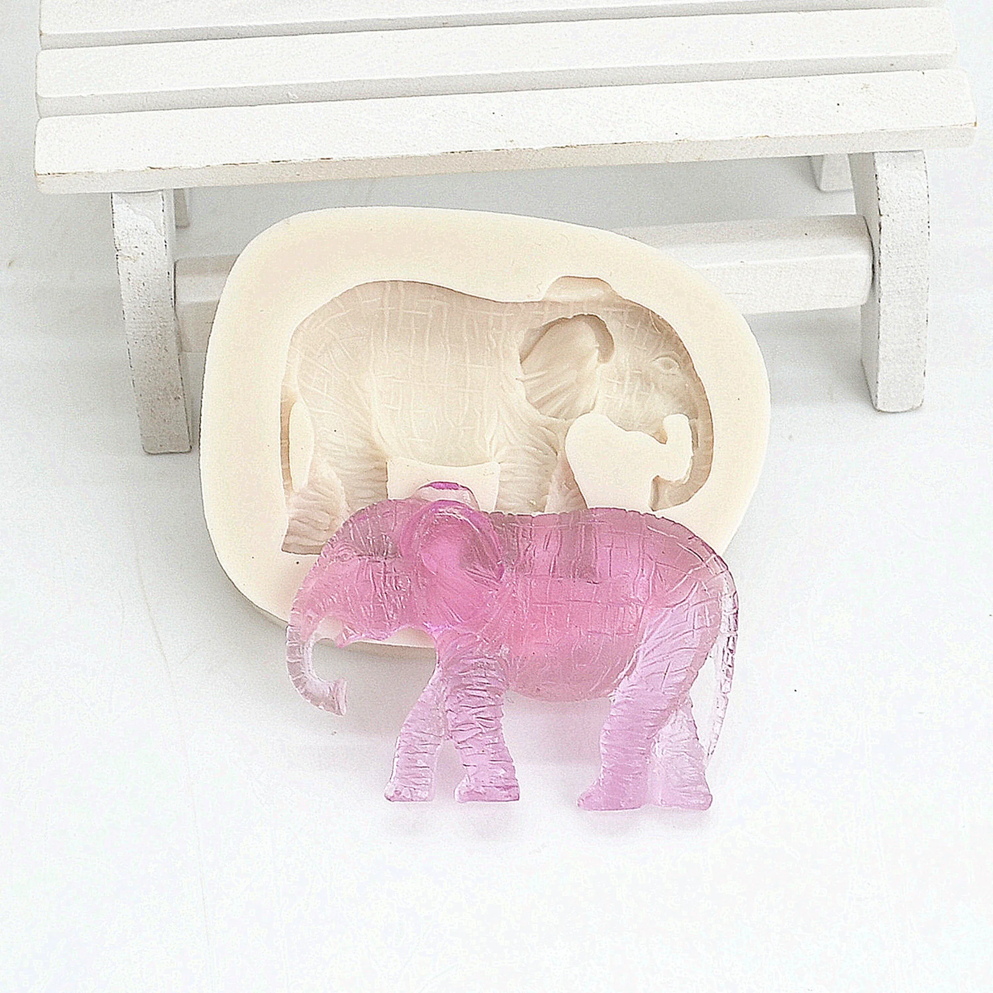 Luyou DIY с принтом в виде слона для силиконовая форма выпечки Fondant (сахарная)