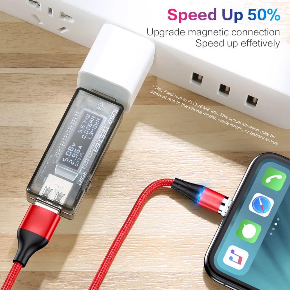 Магнитный зарядный Micro Usb кабель для IPhone 11 Type C адаптер быстрой зарядки провод Samsung
