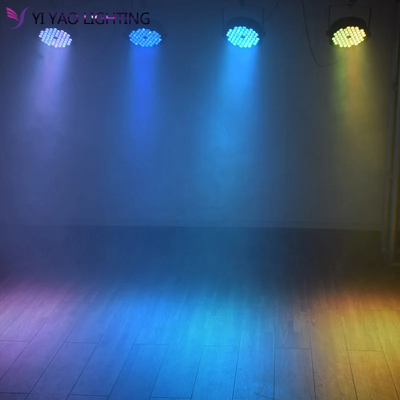 2 шт./лот 54x3 Вт Led Par uplighting настенная моющаяся Свадебная диджейская лампа RGB цвет