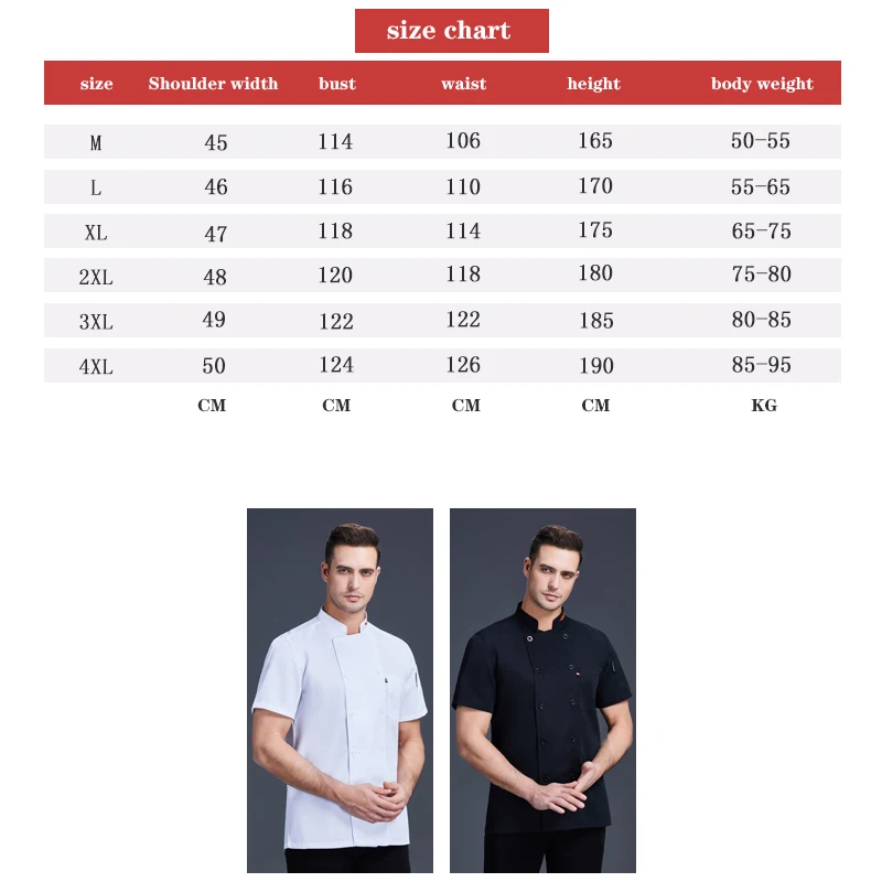2021 унисекс короткий рукав форма повара одежда для кухни рубашка шеф-повара