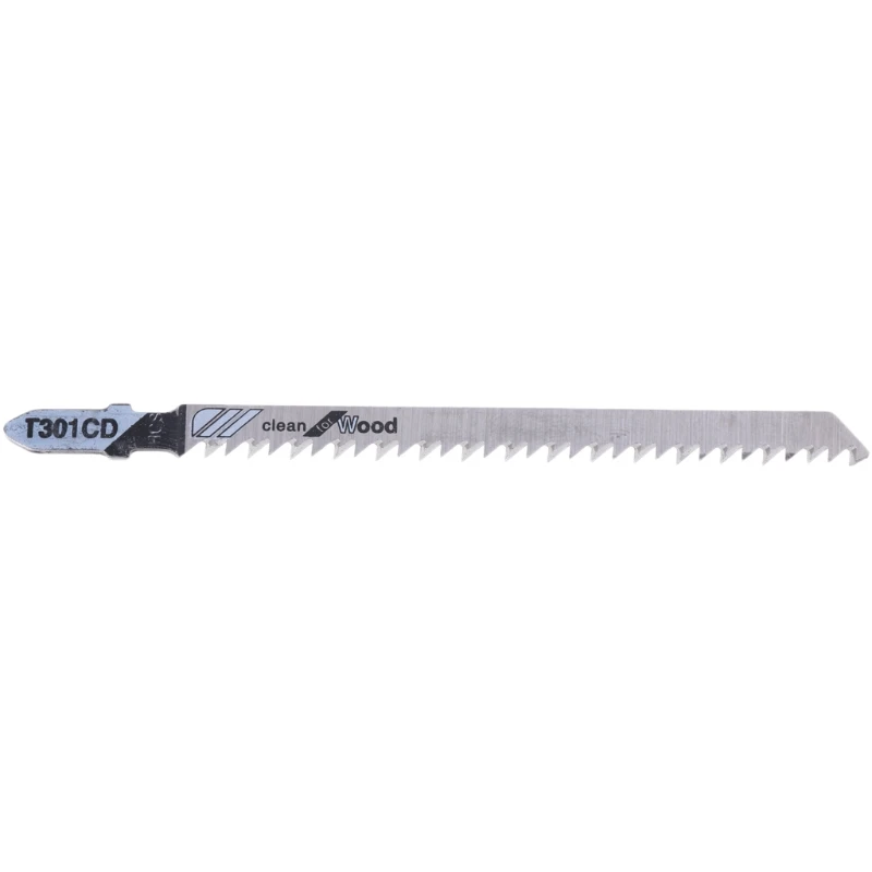 

5 Pcs T301CD HCS 116mm T-Shank Jig Saw Blades Clean For Wood Fast Cutting