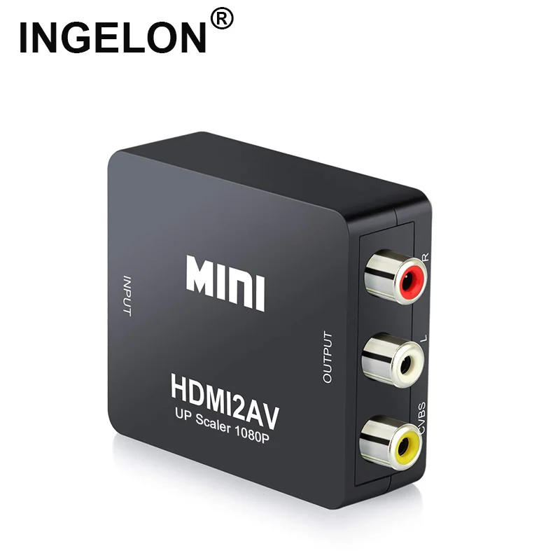 HDMI в AV композитный конвертер 3 RCA CVBS видео аудио адаптер 1080P HD цифровой мини HDMI2AV