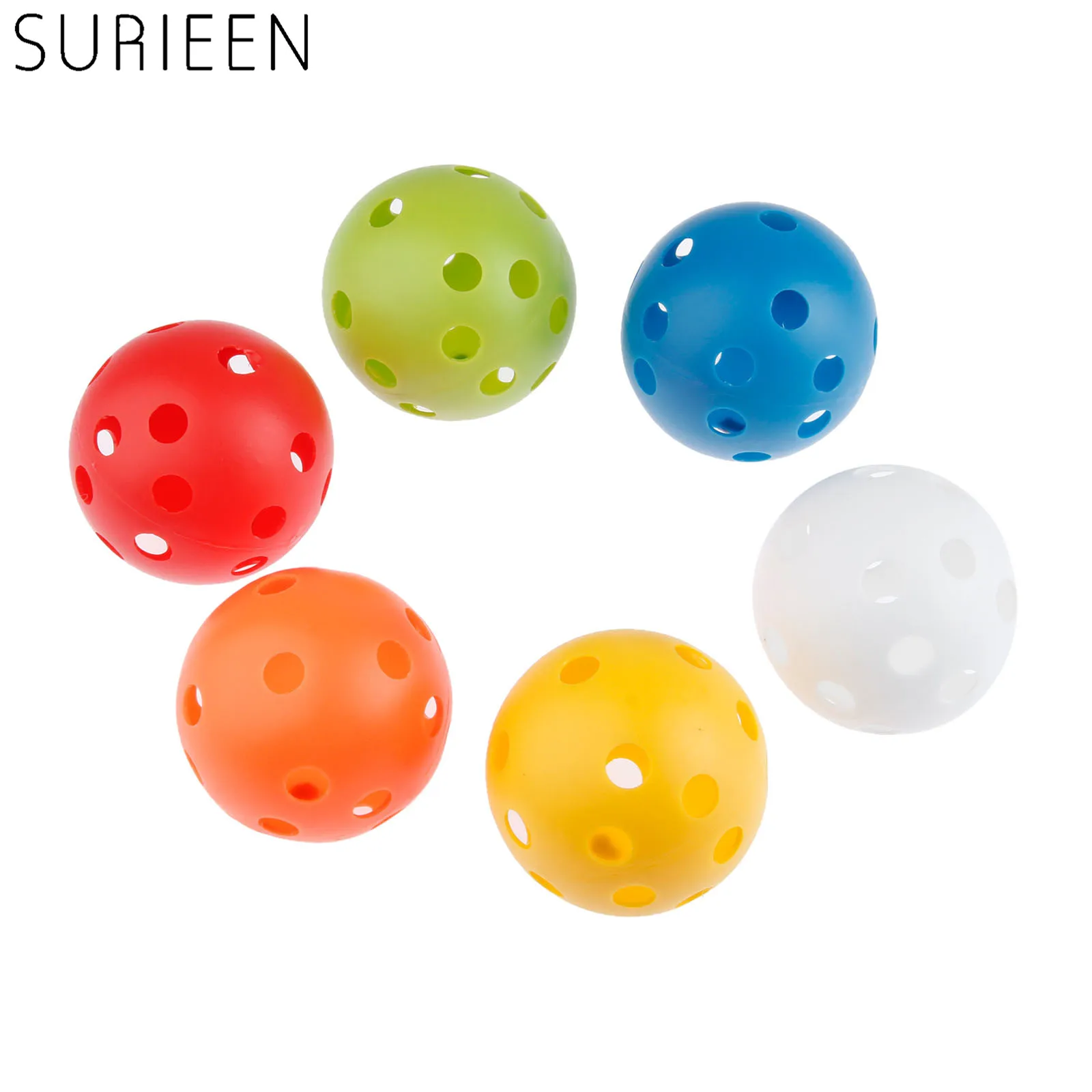 S 72mm Airflow Hollow With Hole Golf Balls For Indoor Outdoor Sports Training Golf Practice Balls