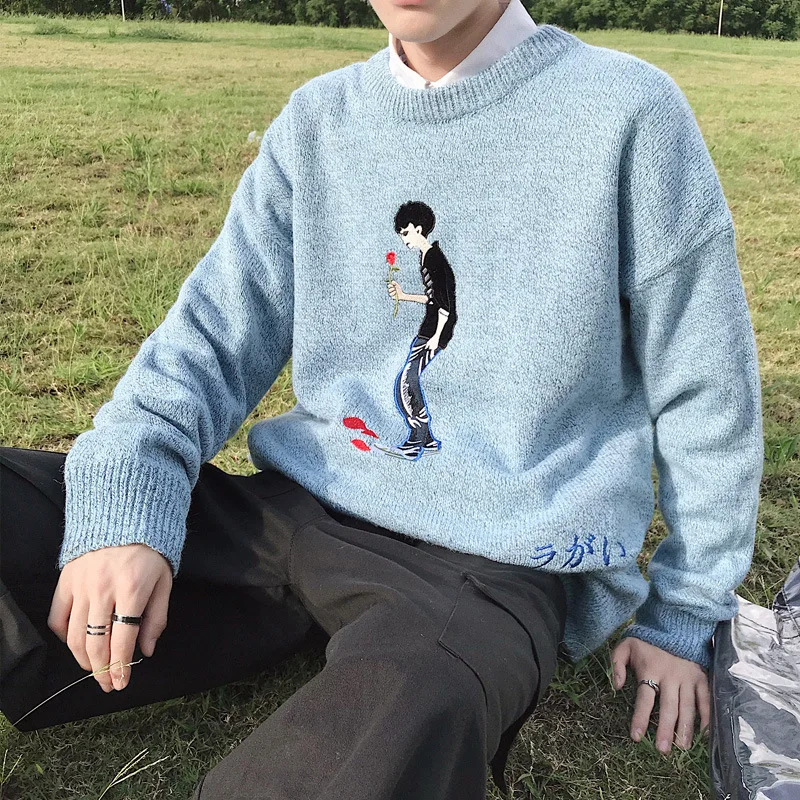 Liketkit мужские Новые свитера повседневные вязаные пуловеры с круглым вырезом и