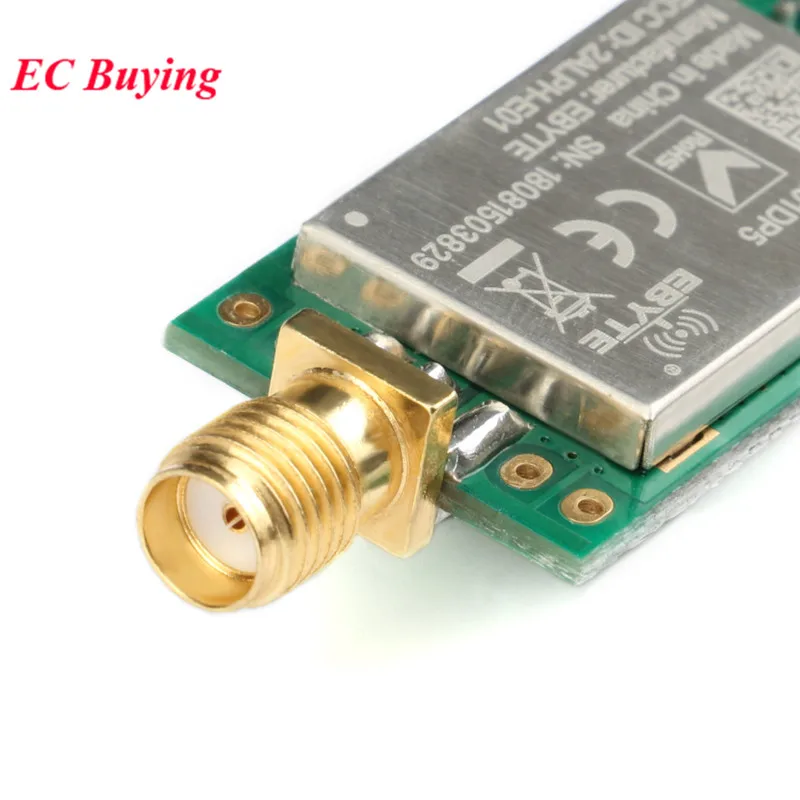 1 шт. nrf24l01 E01-ML01DP5 Ebyte 20dBm 2100 м SPI NRF24L01+ PA+ LNA 2,4 ГГц RF беспроводной приемопередатчик rf модуль антенны с экраном