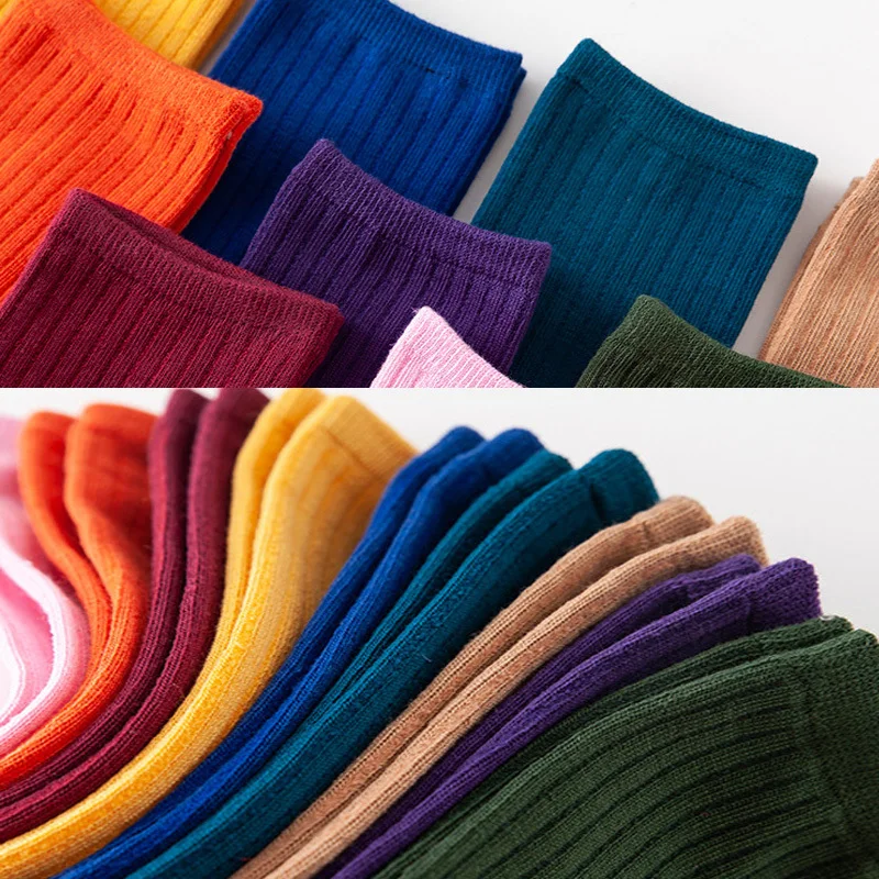 Женские свободные носки в стиле Харадзюку японский хлопок уличная высокого