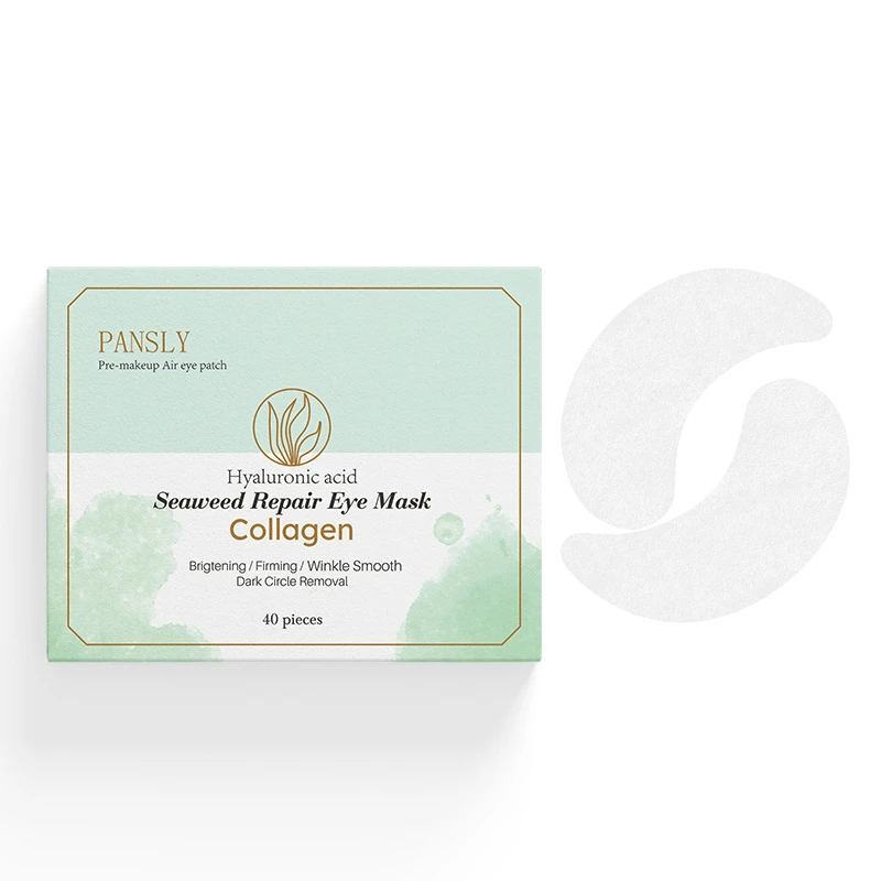 

40pcs Seaweed Collagen Eye Mask Reduce Dark Circles Gel Sleep Masks Anti Aging Patches Dark Circles Eye Bags Remove Eye Mask
