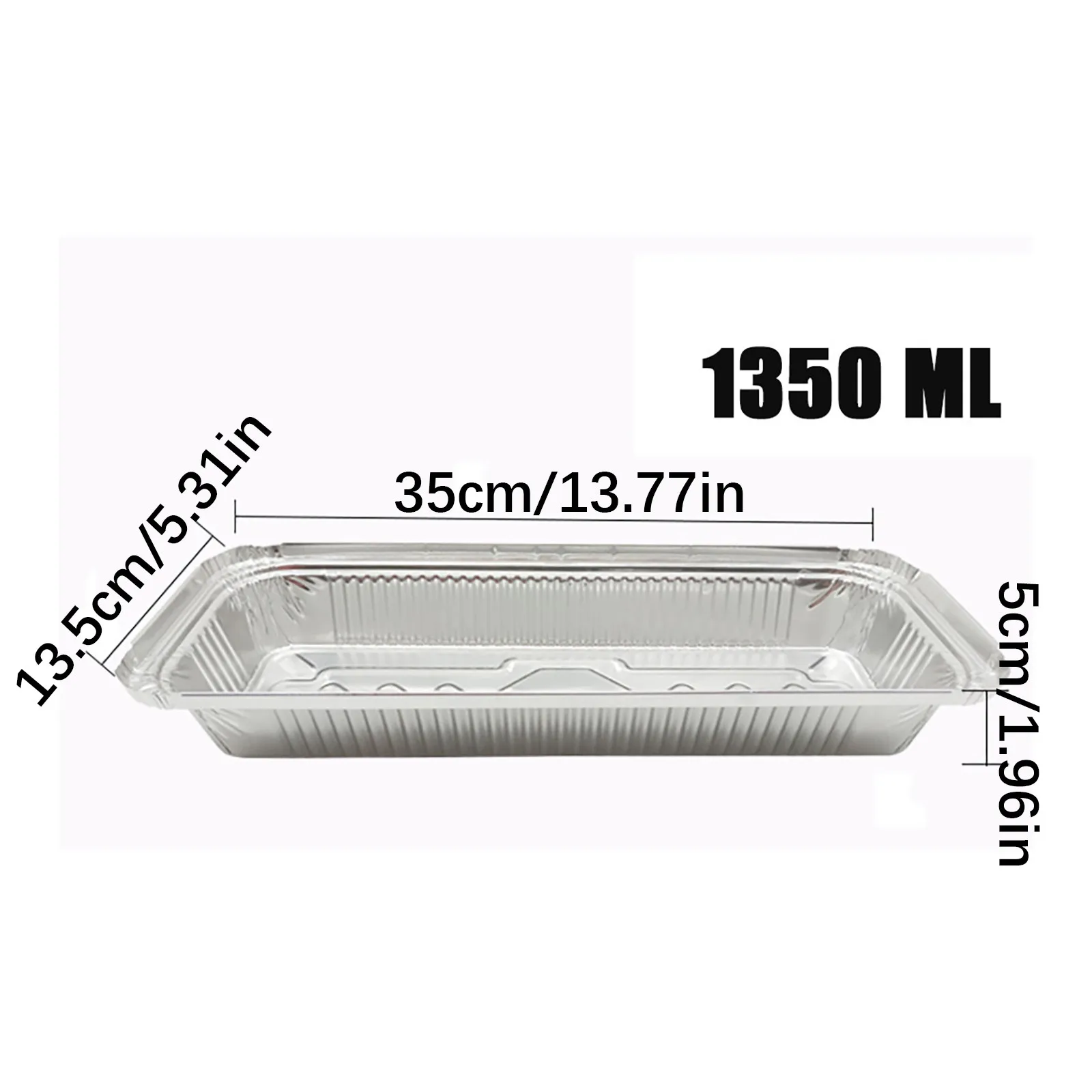 Жестяная картонная коробка для барбекю Прямоугольная алюминиевая из фольги Ланч