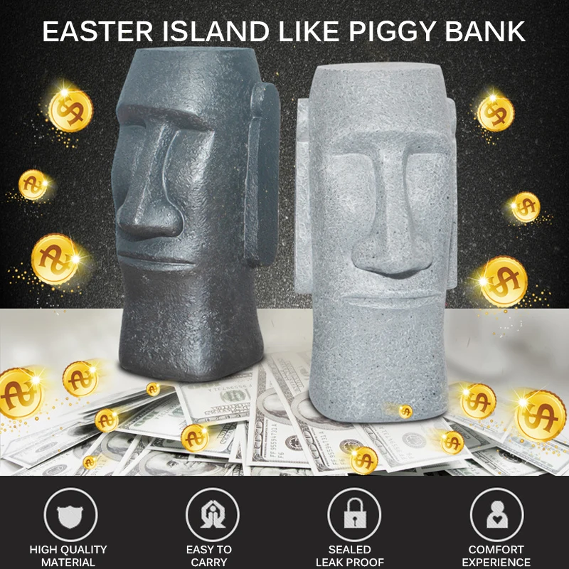 Новая искусственная полимерная статуя на Пасхальный остров украшение монета