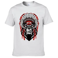 the gorilla king in the hat retro casual t shirt mens summer black 100 cotton short sleeves o neck tee shirts tops tee unisex