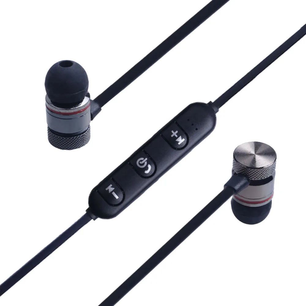 Беспроводные наушники bluetooth 4 1 спортивные для бега стерео гарнитура с басами