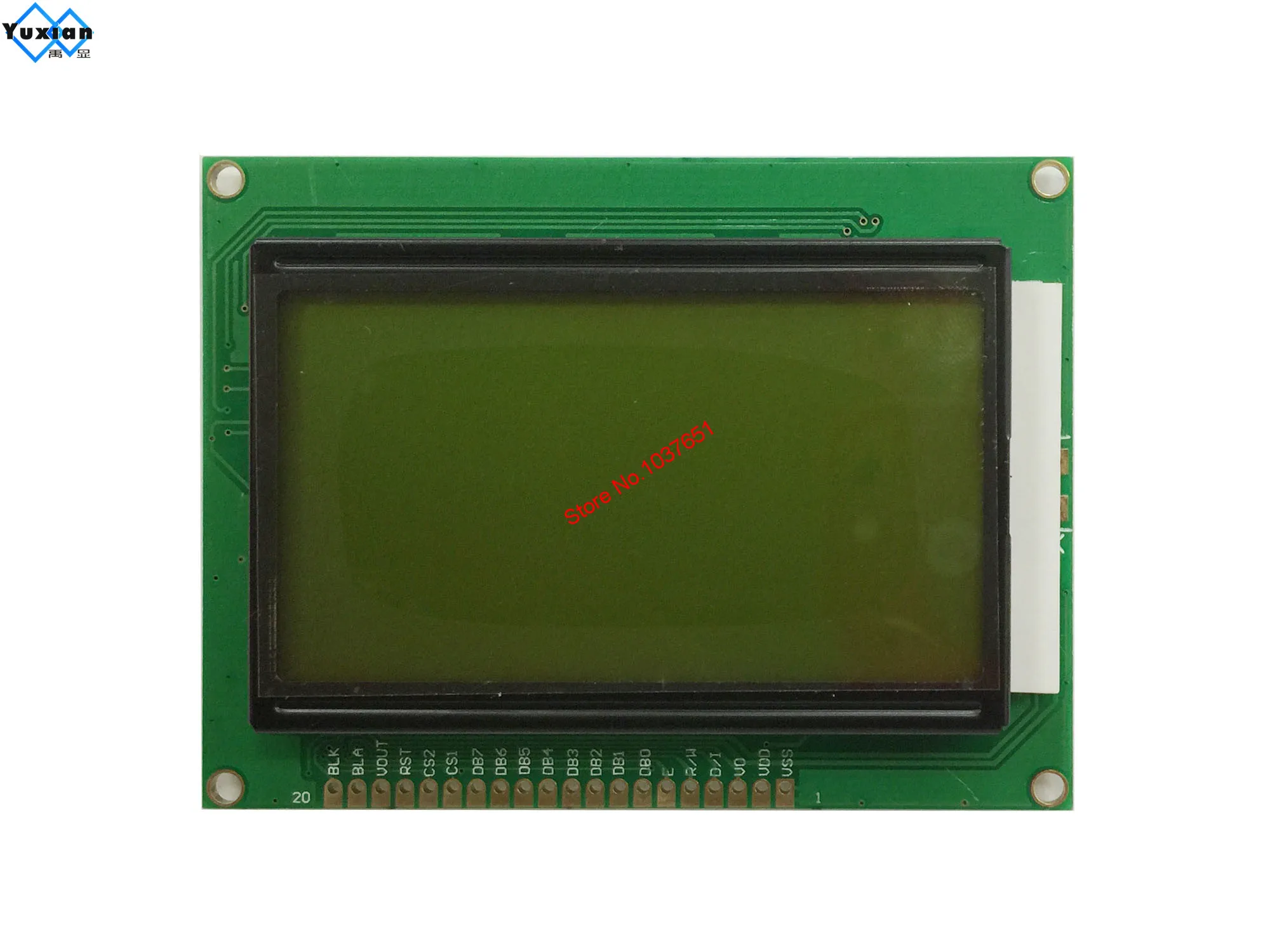 12864 ЖК дисплей модуль 5 в зеленый синий NT7108 20pin Горячая продажа|module 5v|module displaymodule lcd |