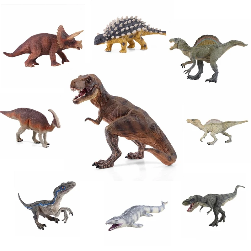 Игрушка динозавра Юрского периода мягкая ПВХ фигурка новая ручная роспись