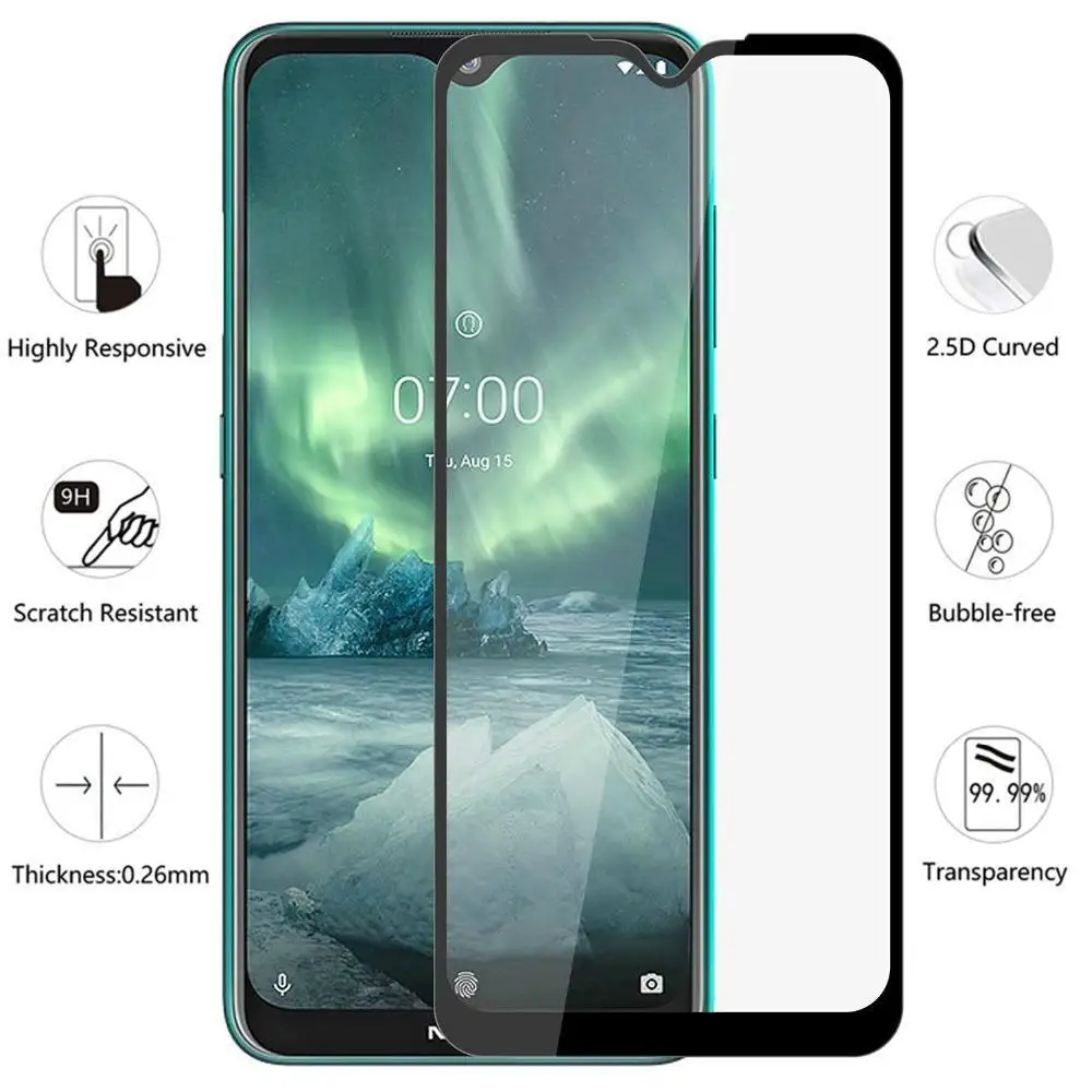 С уровнем твердости 9H закаленное Стекло для Nokia 2 3 4 6 7 пленка на стену 5 8X3X5 полный