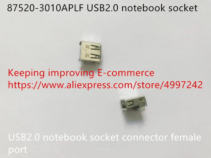 Оригинальный новый разъем для ноутбука 100% 87520 3010APLF USB2.0 гнездовой