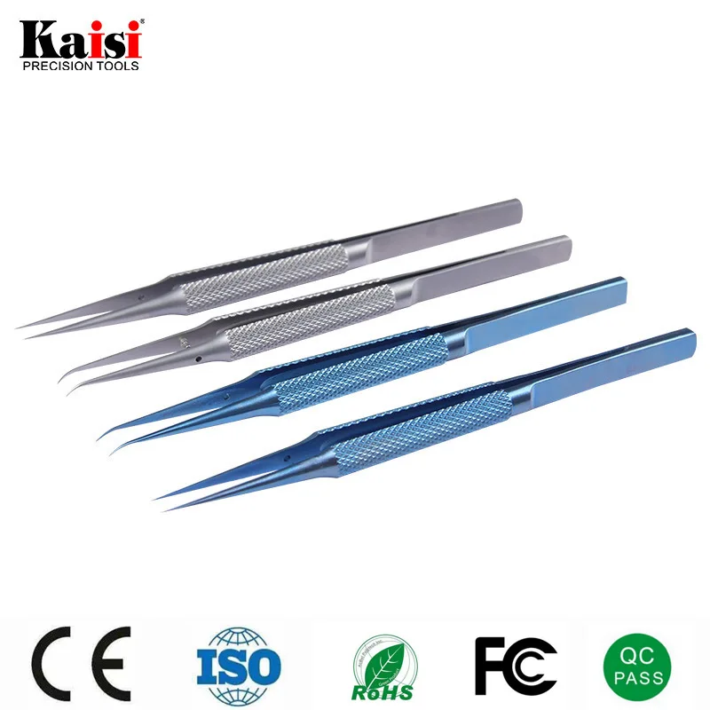 

Titanium Alloy Tweezers Professional Repair Fingerprint Fly Line Phone Motherboard Precise Antimagnetic Electronics Tweezers