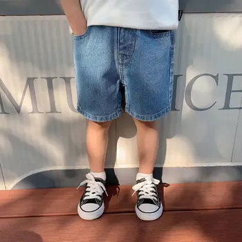 New Shorts Denim Thin Short Trousers Children Short Jeans Kids Baby Stretch Boardshorts Boy Summer Shorts Staright Jeans 1