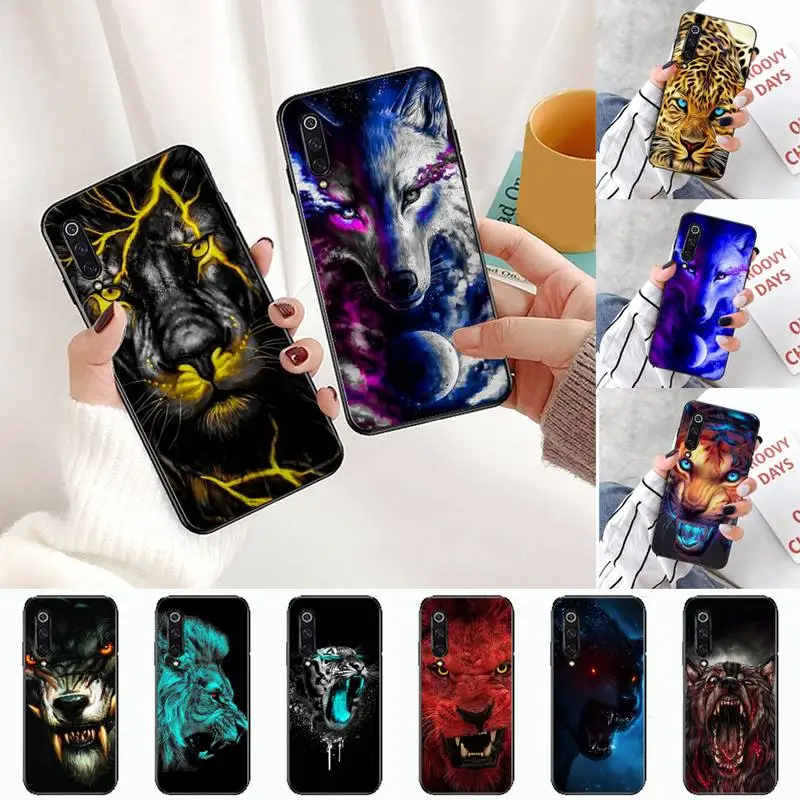 

Animal Lion Tiger Funda Phone Case For xiaomi Redmi 5 5A plus 7A 8 note 2 3 4 5 5A 6 7 GO K20 A2