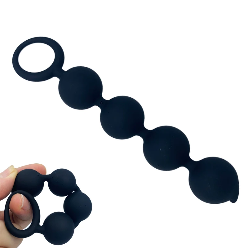 4 шарика анальные шарики с выдвижным кольцом эротические G Spot силиконовая Анальная пробка взрослые секс