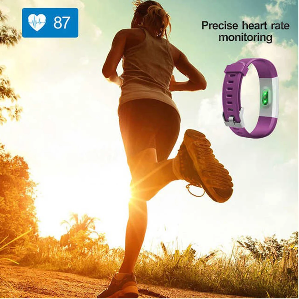 

ID115Plus Smart Bracelet Sport Bluetooth Wristband Heart Rate Monitor Watch ID115 PLUS Fitness Waterproof Smart Band