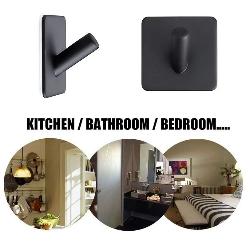 BMBY 304 вешалка для пальто из нержавеющей стали черная полотенец самоклеющиеся