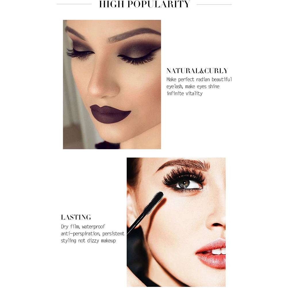 Женская тушь для ресниц Длинная Густая стойкая глаз| |