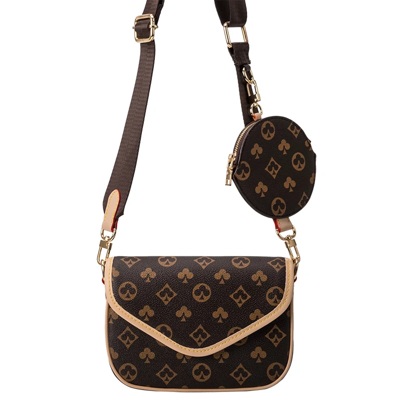 

Luxury Brand Design Women Small Messenger Bag Coin Purse Two-in-one Set Bags All-match Composite Single Shoulder Envelope Bag