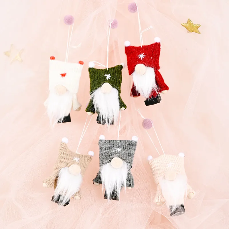 1 шт. рождественская подвеска шведская шерстяная милая кукла гном Рождественская