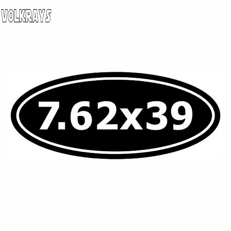 Веселая наклейка для автомобиля Volkrays 7 62x39 наклейки Ammo цифровые мотоцикла