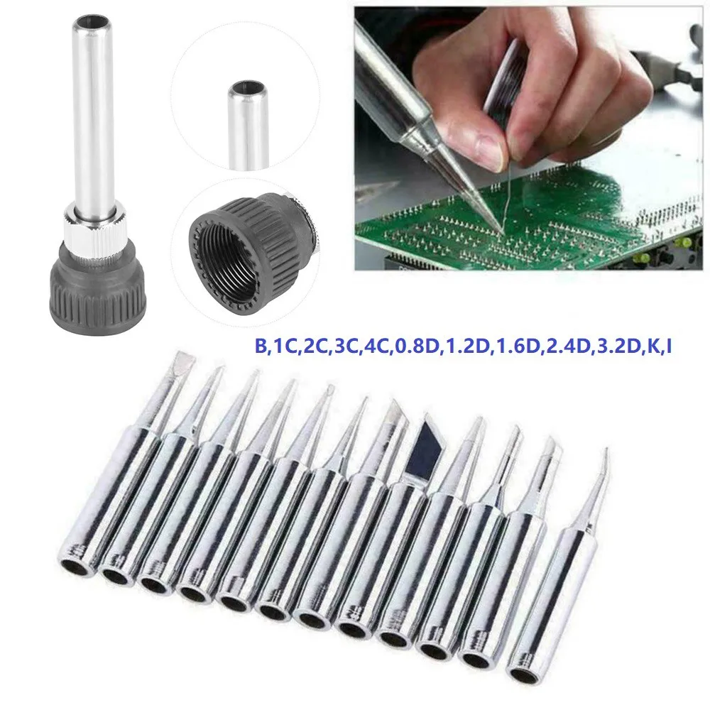 

Soldering Station Soldering Iron Tip & Handle Set 42mm 900M-T For Hakko Welding
