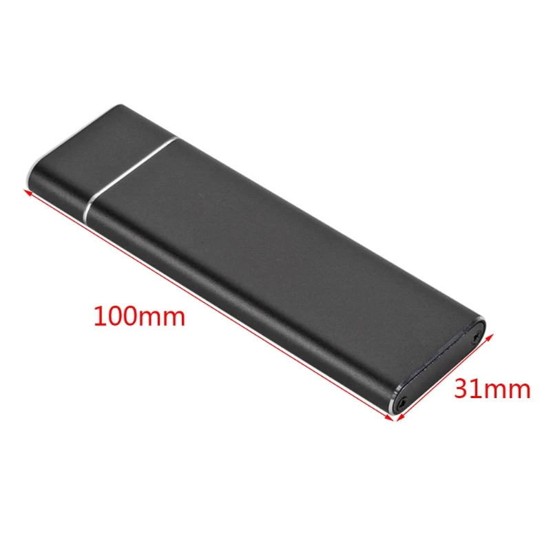 

M.2NGFF SATA SSD to USB3.1 Type-C Mobile Hard Disk Box Adapter Card External Drive Enclosure Case For m2 SATA SSD USB3.1 AXYB