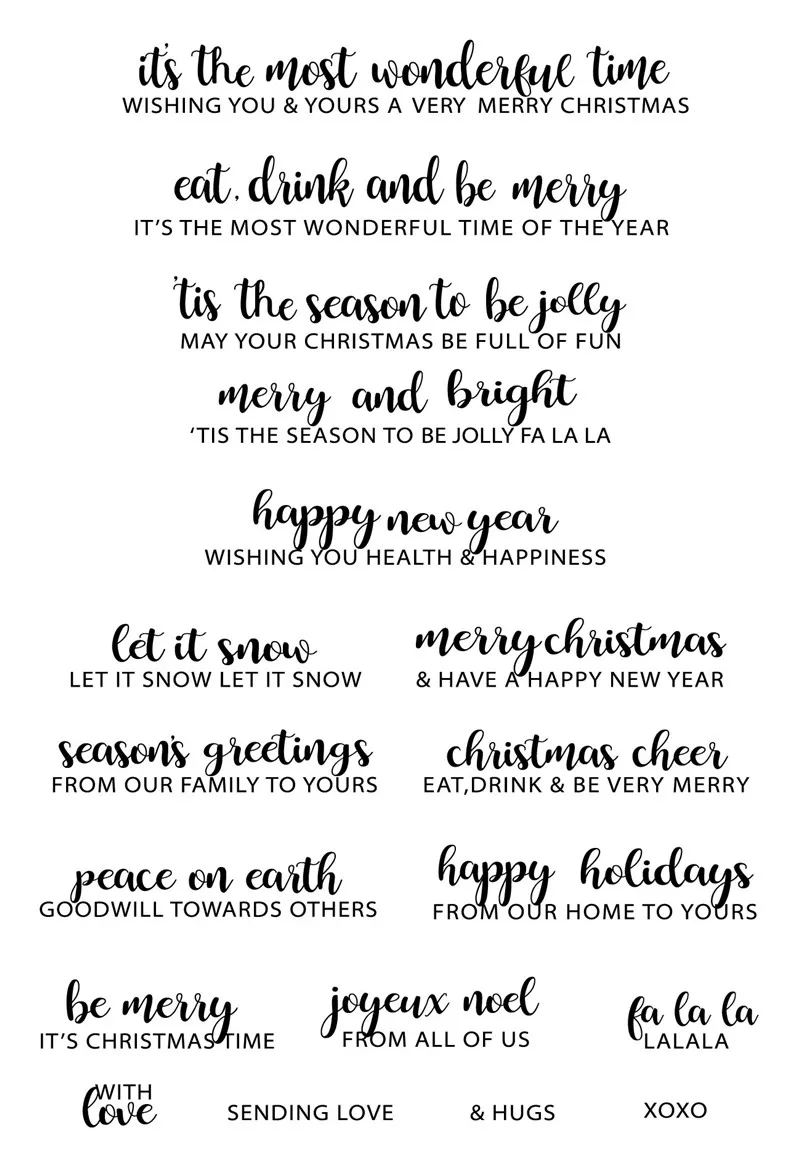 

Рождественские прозрачные штампы DIY силиконовые уплотнения Скрапбукинг