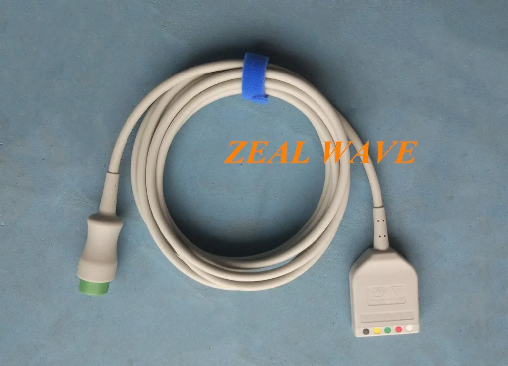 EV6201 оригинальный Mindray 12 контактный 5 проводной ЭКГ кабель типа