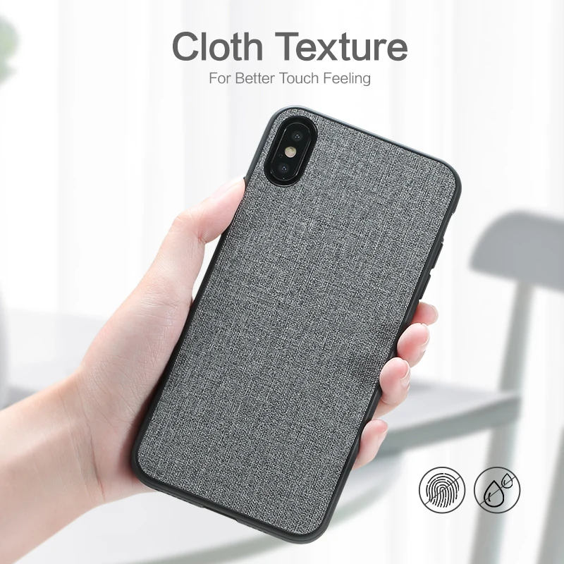 Luxury Cloth Texture Phone Case For iPhone XR XS Max X 11 Pro Soft TPU Edge 5 5S SE 6 6S 7 8 Plus Cover |