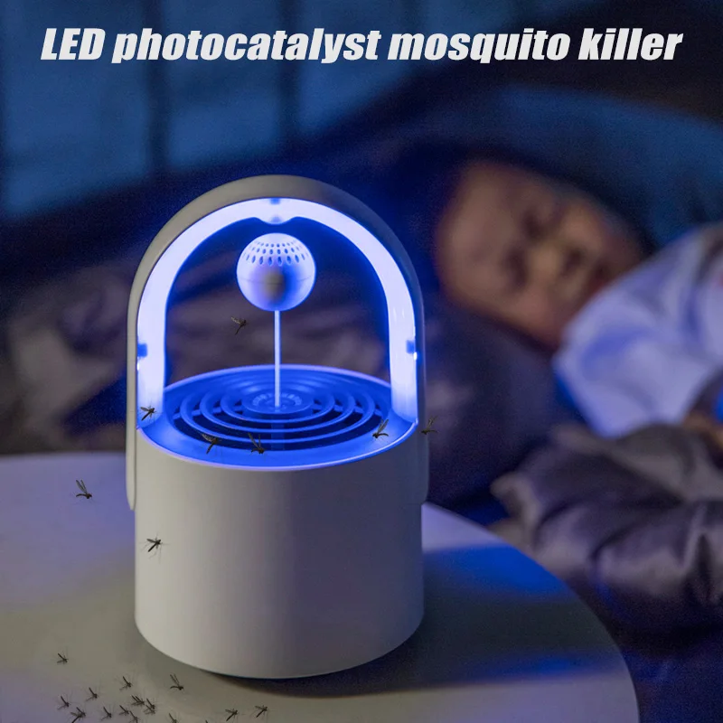 

Mosquito Lamp LED Photocatalyst Magnetic USB Charging Mosquito Light Zapper SAL99