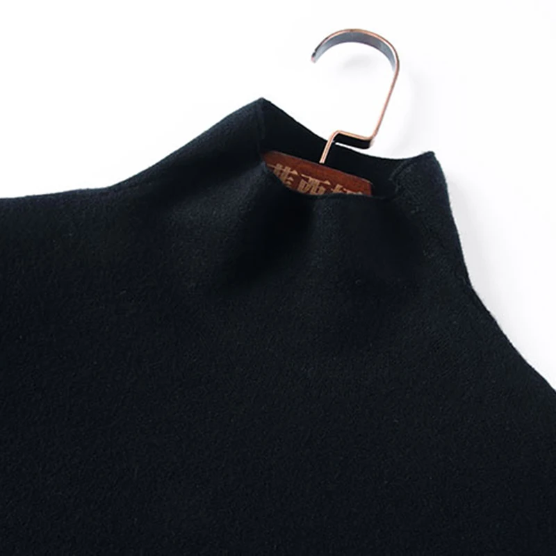 Осень зима новинка водолазка вязаное платье Стильные Свитера для женщин vestido de